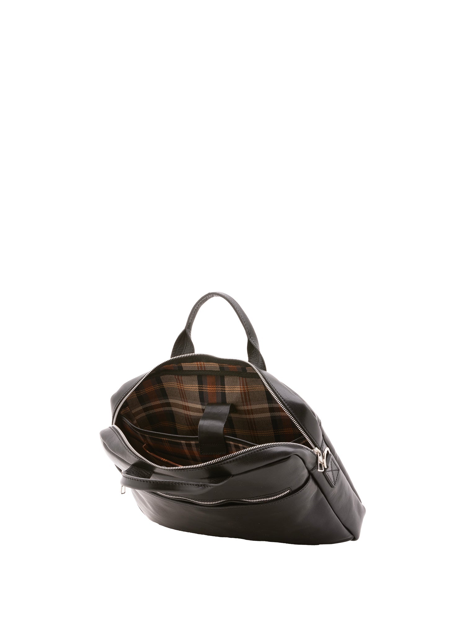Borsa a mano unisex in vera pelle Made in Italy 4317-NERO Alessia Firenze