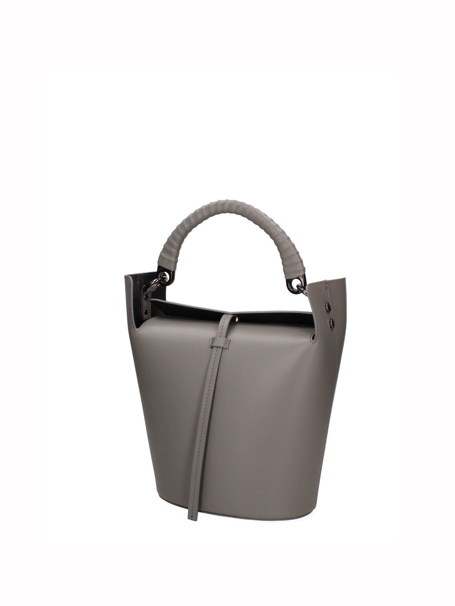 Seraphina Plus Borsa a secchiello da donna Vera pelle 6549-GRIGIO Chiara Ferretti