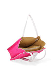 Damen-Schultertasche aus echtem Leder, hergestellt in Italien, 32 x 26 x 13 cm