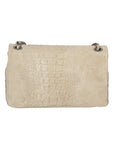 Edvige Borsa a spalla da donna Pelle Croco Stampata 80045-TAUPE Chiara Ferretti