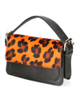 Aleide Damen-Clutch aus echtem Leder, hergestellt in Italien, 11 x 18 x 6,5 cm