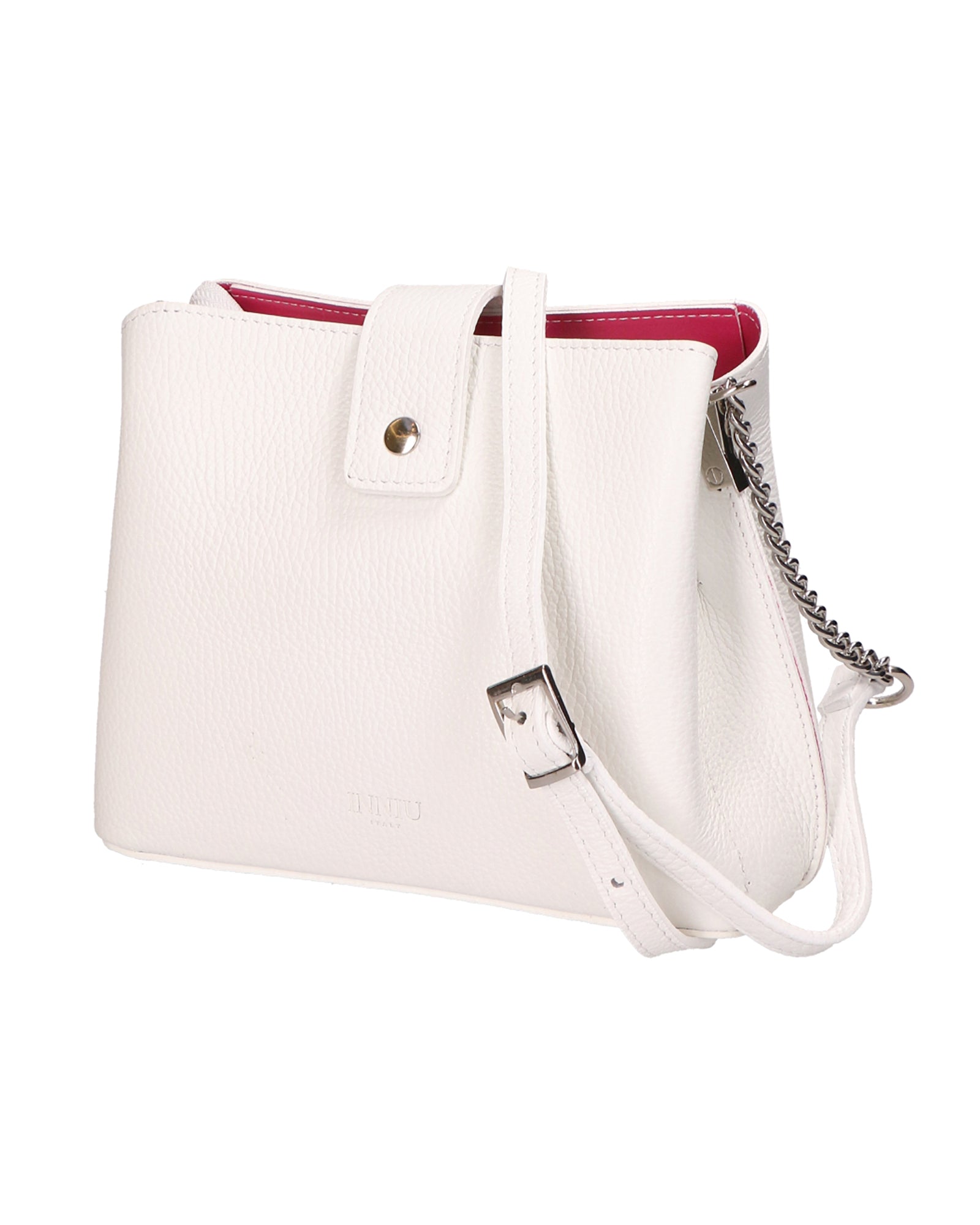 Eridana Borsa a tracolla da donna Vera pelle 1137-BIANCO Chiara Ferretti