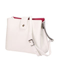 Eridana Borsa a tracolla da donna Vera pelle 1137-BIANCO Chiara Ferretti
