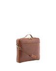 Borsa a mano unisex in vera pelle Made in Italy 4542-MARRONE Alessia Firenze