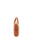 Borsa a mano unisex in vera pelle Made in Italy 4318-MIELE Alessia Firenze