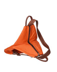 Erika Zaino da donna in vera pelle Casual 80072-ARANCIO-MARRONE Chiara Ferretti