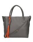 Verdiana Damenhandtasche aus echtem Leder, hergestellt in Italien, 26 x 39 x 11 cm