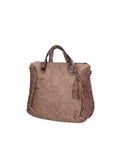 Zaffira Borsa a spalla da donna Misto nylon e pelle LK0264-FANGO Chiara Ferretti