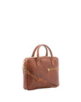 Borsa a mano unisex in vera pelle Made in Italy 4318-MARRONE Alessia Firenze
