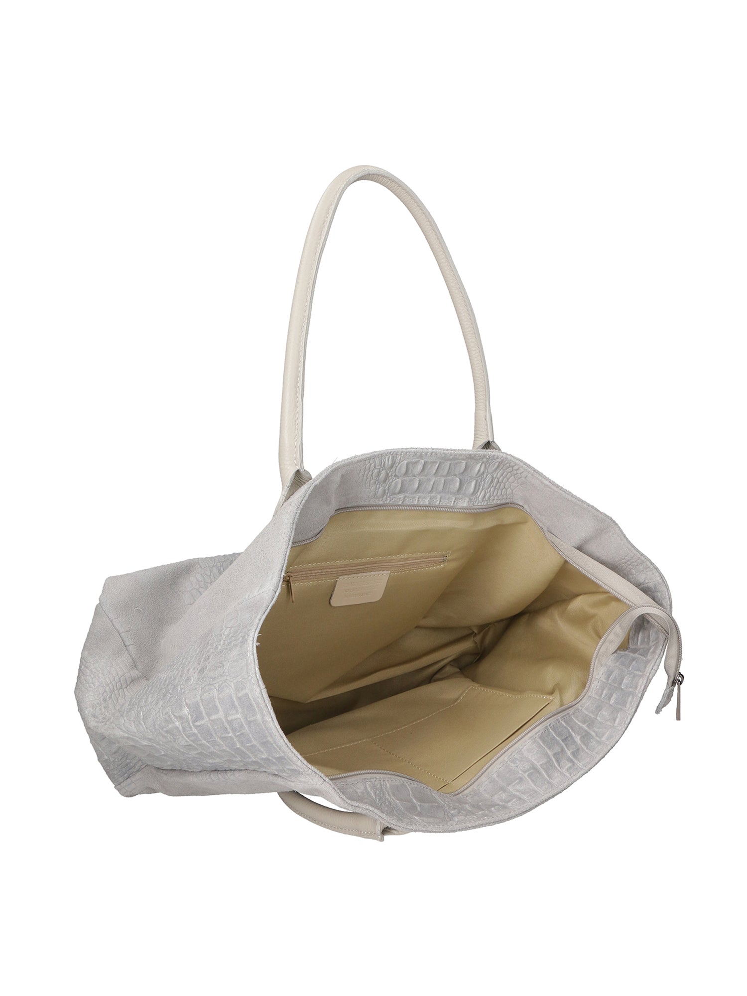 Dorothea Borsa Shopper da donna Vera pelle 80042-018 GRIGIO MEDIO Chiara Ferretti