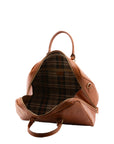Borsa da viaggio unisex in vera pelle 100% cotone 4040-MIELE Alessia Firenze