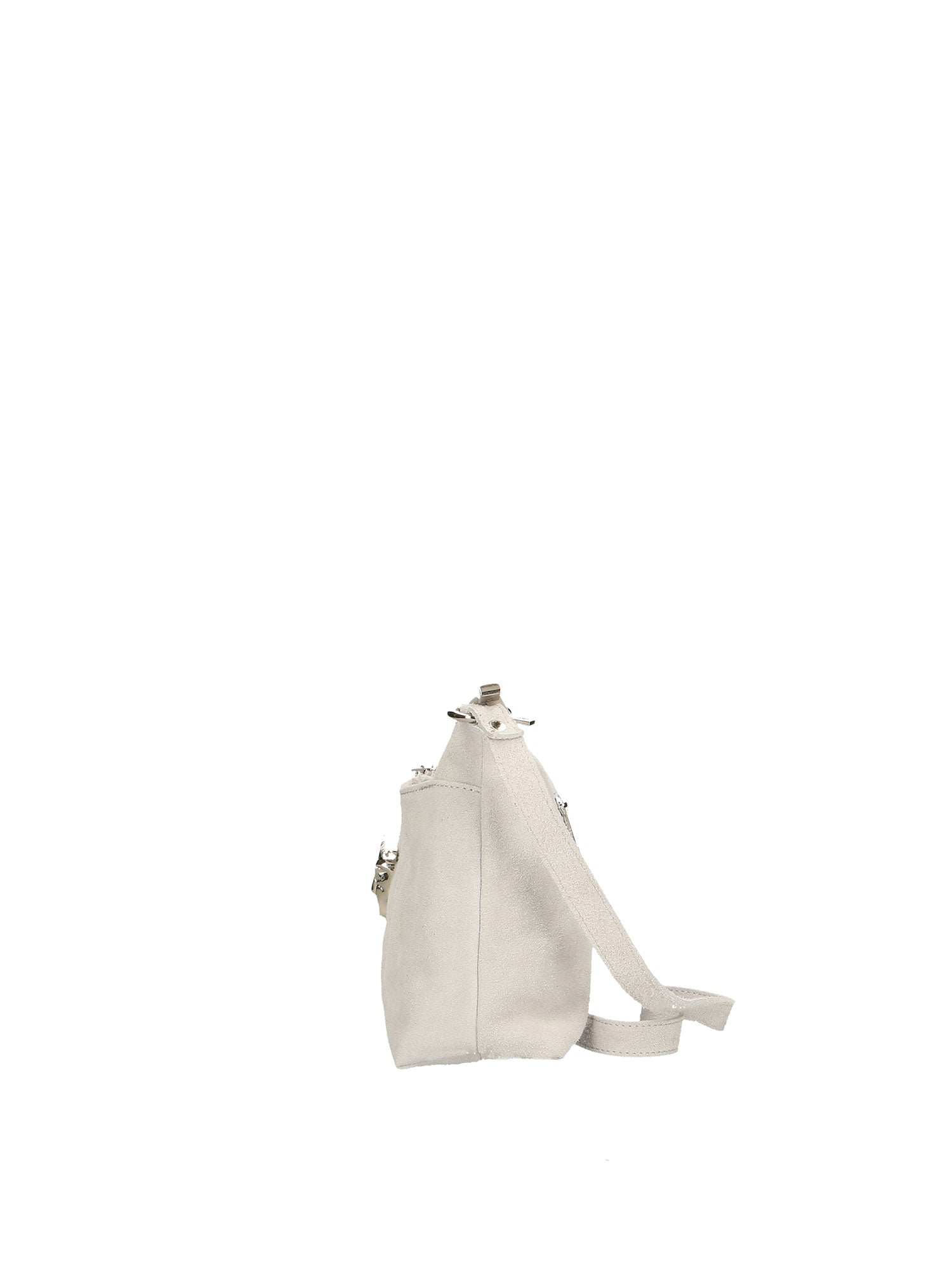 Embera Elite Borsa a tracolla donna Vera pelle scamosciata 8650-BIANCO Chiara Ferretti