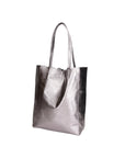 Genny Damen-Schultertasche aus echtem Leder, hergestellt in Italien, 36 x 40 x 11 cm