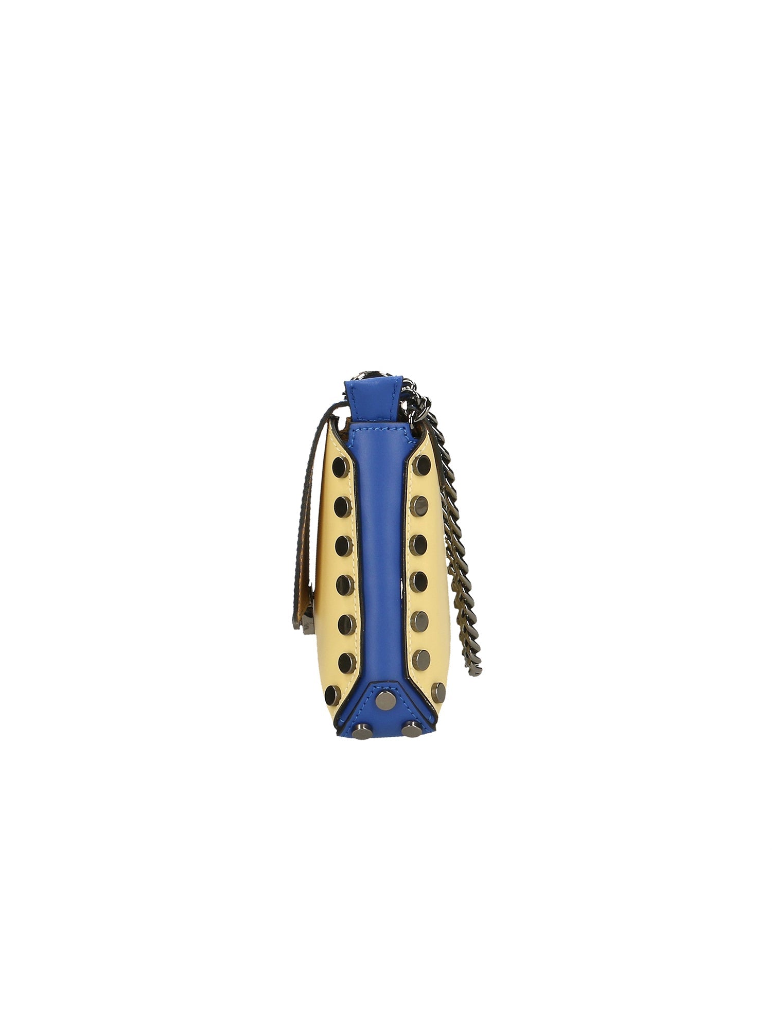 Vera pelle 8641-GIALLO+BLU Borsa a tracolla da donna Evanthe Pro Chiara Ferretti