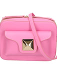 Ilenia Borsa a tracolla da donna 100% pelle 06013-L213 PINK Chiara Ferretti