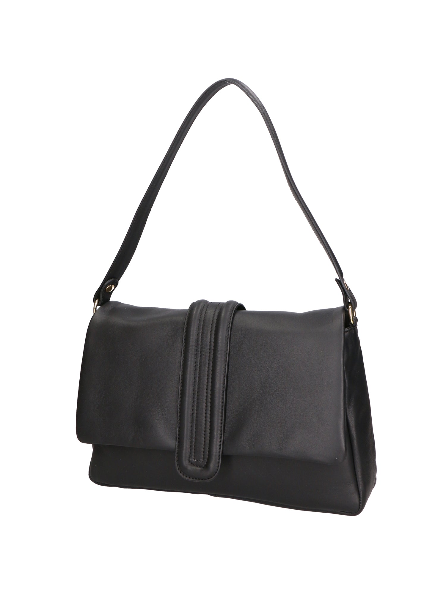 Jasmine Borsa a spalla da donna Vera pelle 06496-NERO Chiara Ferretti