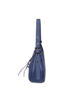 Loredana Damen-Schultertasche aus echtem Leder, hergestellt in Italien, 15 x 30 x 8 cm