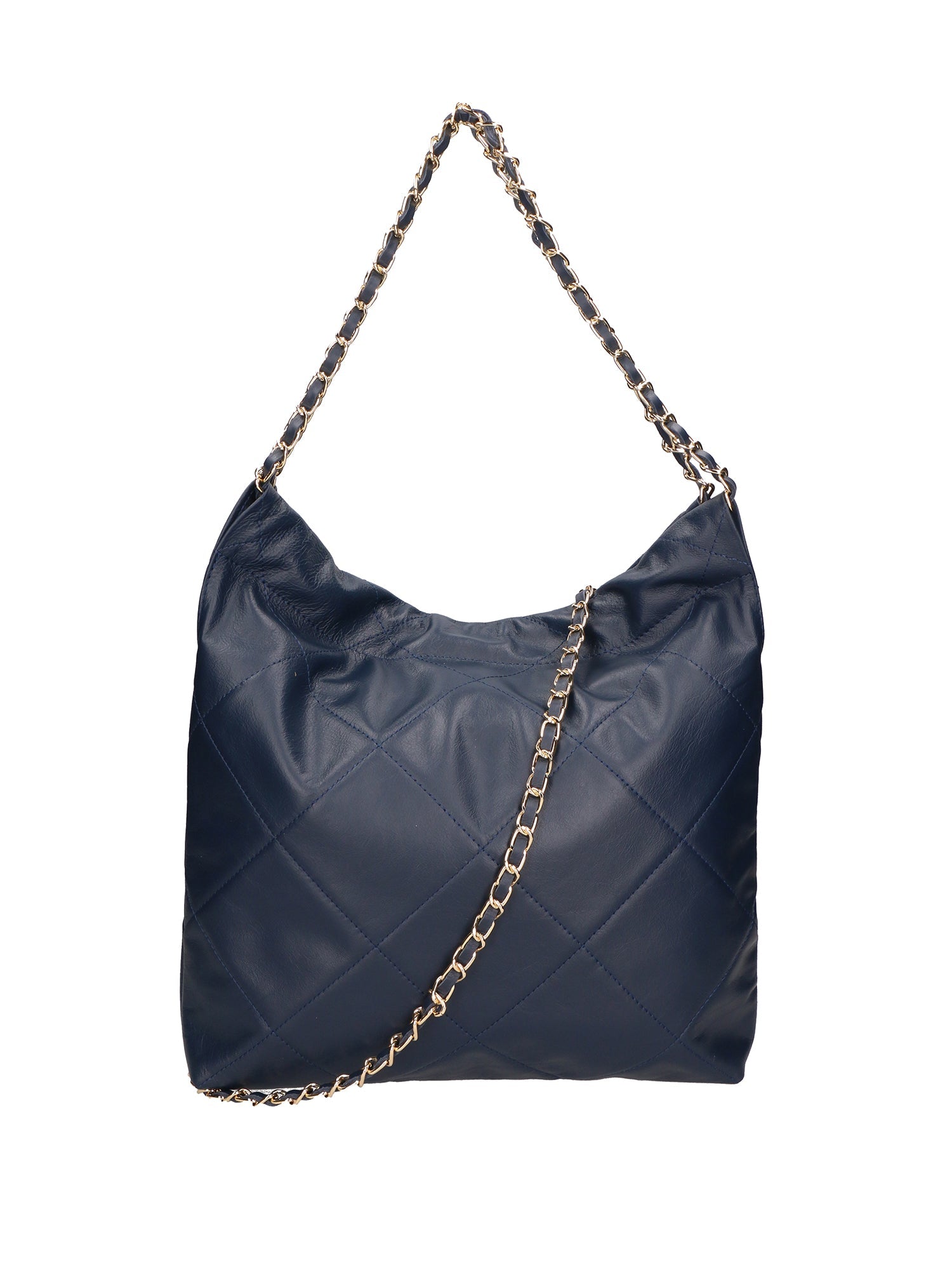 Violante Borsa a spalla donna Vera pelle 06897-S24 BLU JEANS Chiara Ferretti
