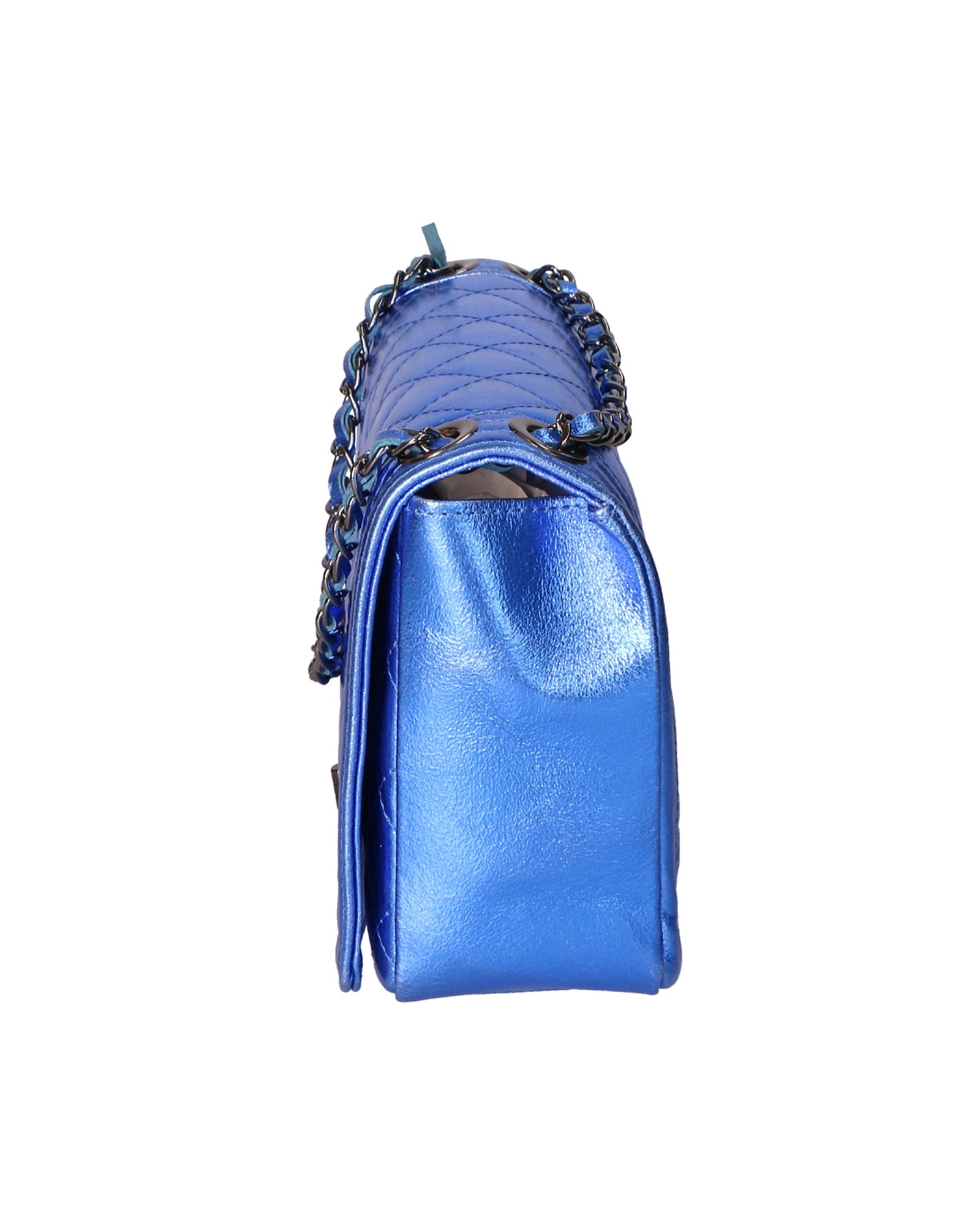 Azura Borsa a tracolla da donna Vera pelle 1138-BLU ELETTRICO Chiara Ferretti