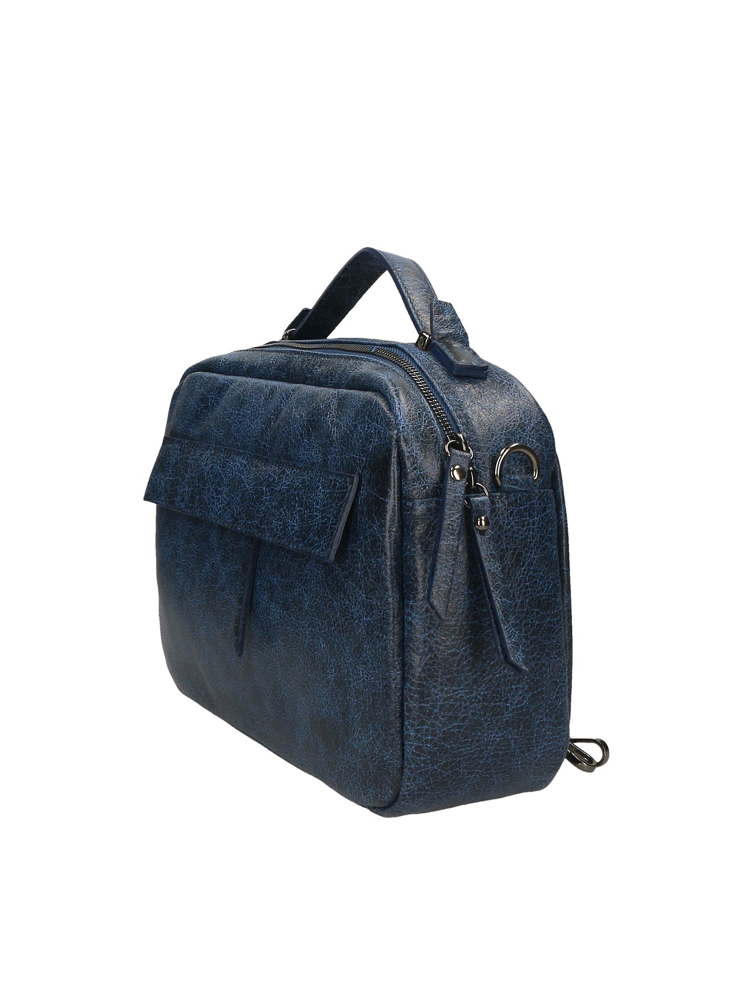 Vera Pelle 6542-BLU BLUE Borsa a mano unisex Modello Avelon Chiara Ferretti