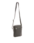 Borsa a tracolla uomo vera pelle Made in Italy 4313-NERO Alessia Firenze
