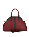 Emeraude Borsa a mano da donna Vera Pelle 6710-BORDO+NERO Chiara Ferretti