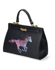 Nina Borsa a mano da donna 100% pelle 04263-D26 BLU SCURO DARK BLUE Chiara Ferretti