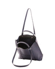 Borsa a spalla unisex in vera pelle Made in Italy 4610-BLU Alessia Firenze