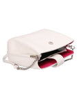Eridana Borsa a tracolla da donna Vera pelle 1137-BIANCO Chiara Ferretti