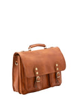 Borsa a mano unisex vera pelle Made in Italy 4015-MIELE Alessia Firenze
