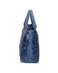 Enza Borsa a mano da donna Vera pelle 8007023FBG-012 BLU JEANS Chiara Ferretti