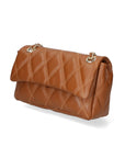 Ludovica Borsa a tracolla da donna Vera pelle 04228-D17 CUOIO SCURO DARK COGNAC Chiara Ferretti