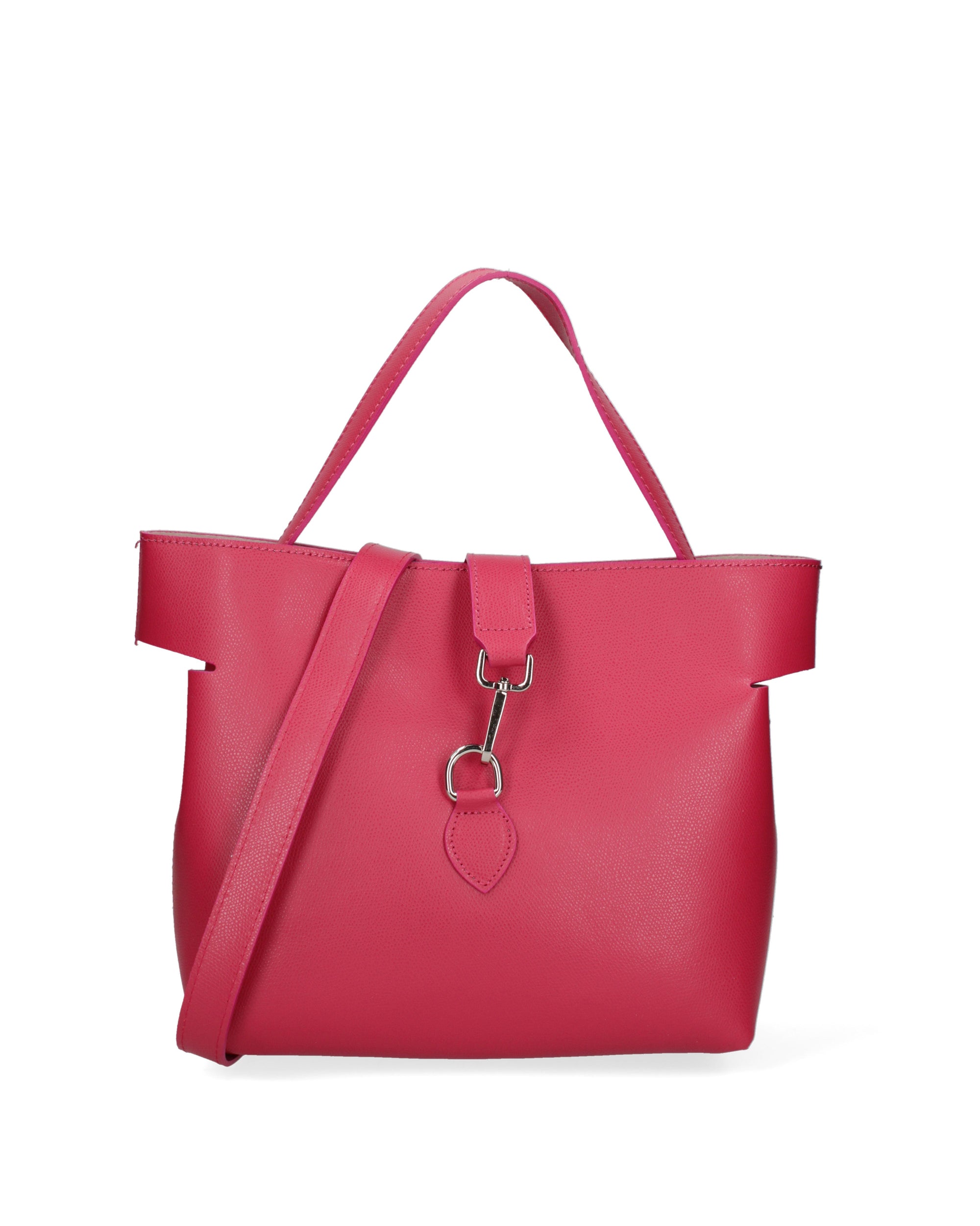 Liviana Borsa a mano da donna Vera pelle 07379-PL02 FUXIA Chiara Ferretti