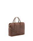 Borsa a mano unisex vera pelle Made in Italy 4454-TESTA DI MORO Alessia Firenze