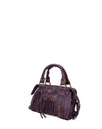 Erisia Borsa a spalla da donna Vera pelle 06091-038 VIOLA SCURO Chiara Ferretti