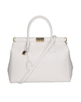 Aleria Borsa a mano da donna Vera pelle 8005-D01 BIANCO Chiara Ferretti