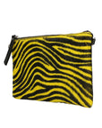 Vera pelle 00721-D04 GIALLO YELLOW Borsa a tracolla da donna Prisca Chiara Ferretti