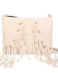 Judith Borsa a tracolla da donna Cotone intrecciato 88117-BEIGE Chiara Ferretti