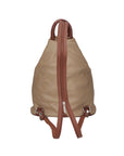Erika Zaino da donna in vera pelle Casual 80072-TAUPE-MARRONE Chiara Ferretti
