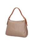 Vladimira Borsa a spalla da donna Vera pelle 06675-D40 TAUPE +D17 CUOIO Chiara Ferretti