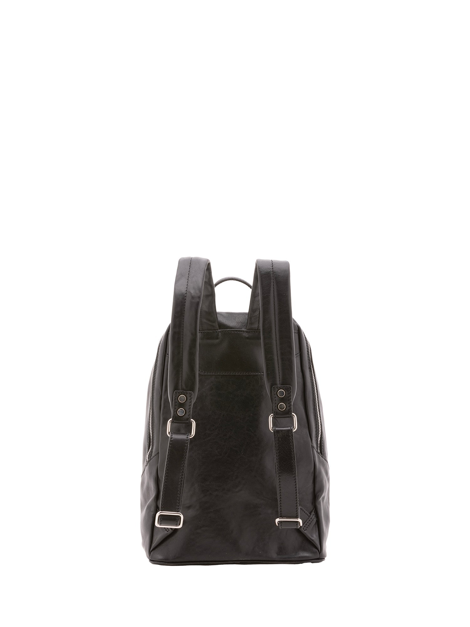 Zaino unisex in vera pelle 100% cotone 4428-NERO Alessia Firenze