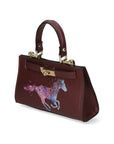 Noel Borsa a mano da donna Vera pelle 04265-D54 BORDO SCURO DARK BORDEAUX Chiara Ferretti