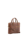 Borsa a mano unisex in vera pelle Made in Italy 4318-TESTA DI MORO Alessia Firenze