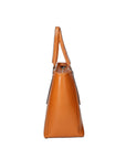 Fortunata Borsa a mano da donna Vera pelle 9119-CUOIO COGNAC Chiara Ferretti
