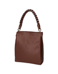 Vilma Borsa a mano da donna Vera Pelle 06874-D223 cioccolato Chiara Ferretti