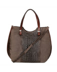 Elda Borsa a mano da donna Vera pelle croco 80046 1-T.MORO Chiara Ferretti