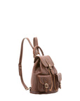 Zaino in vera pelle unisex Made in Italy 4030-TESTA DI MORO Alessia Firenze