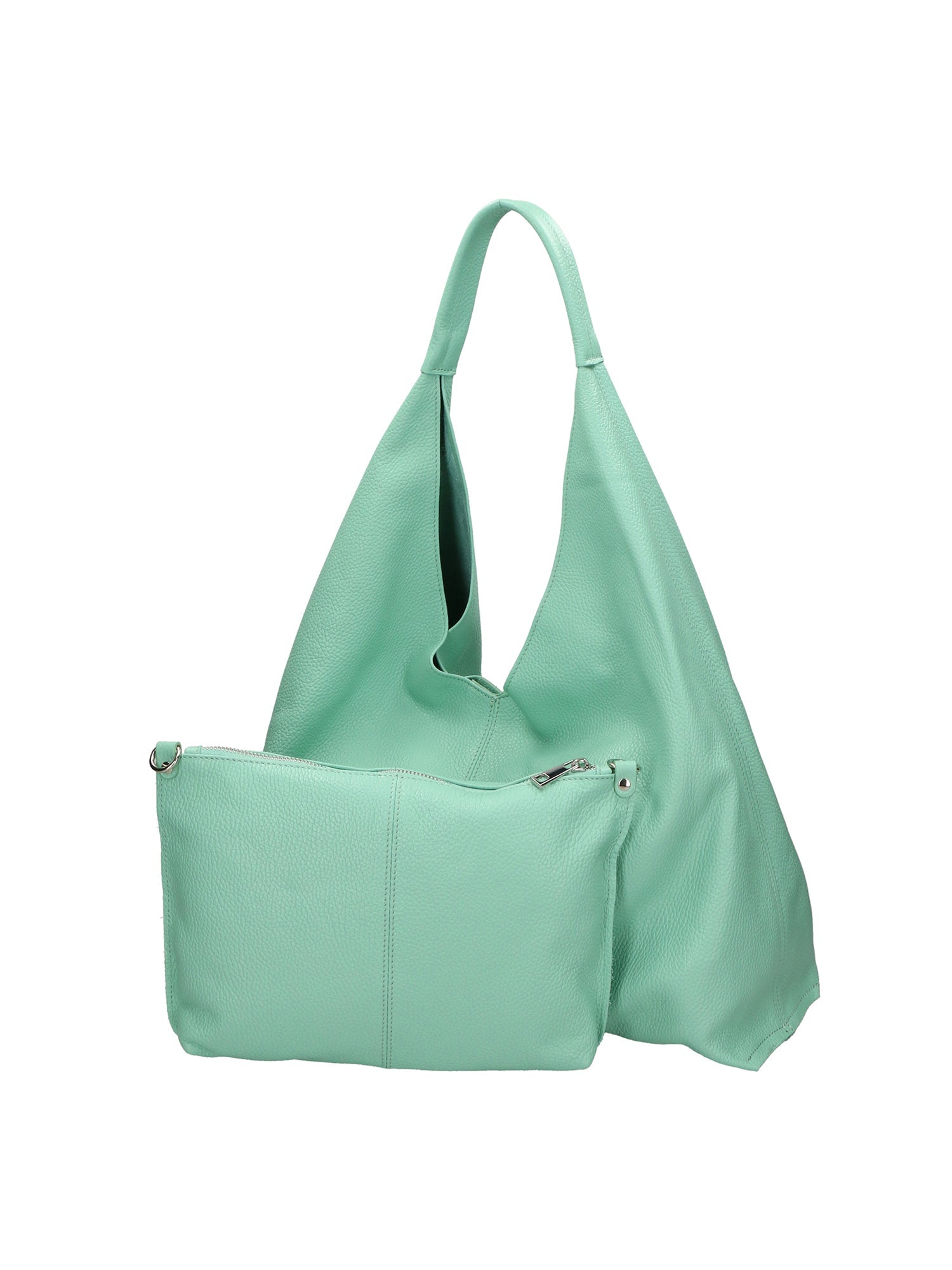Ginger Borsa a spalla da donna Vera pelle 05788-D80 ACQUA Chiara Ferretti