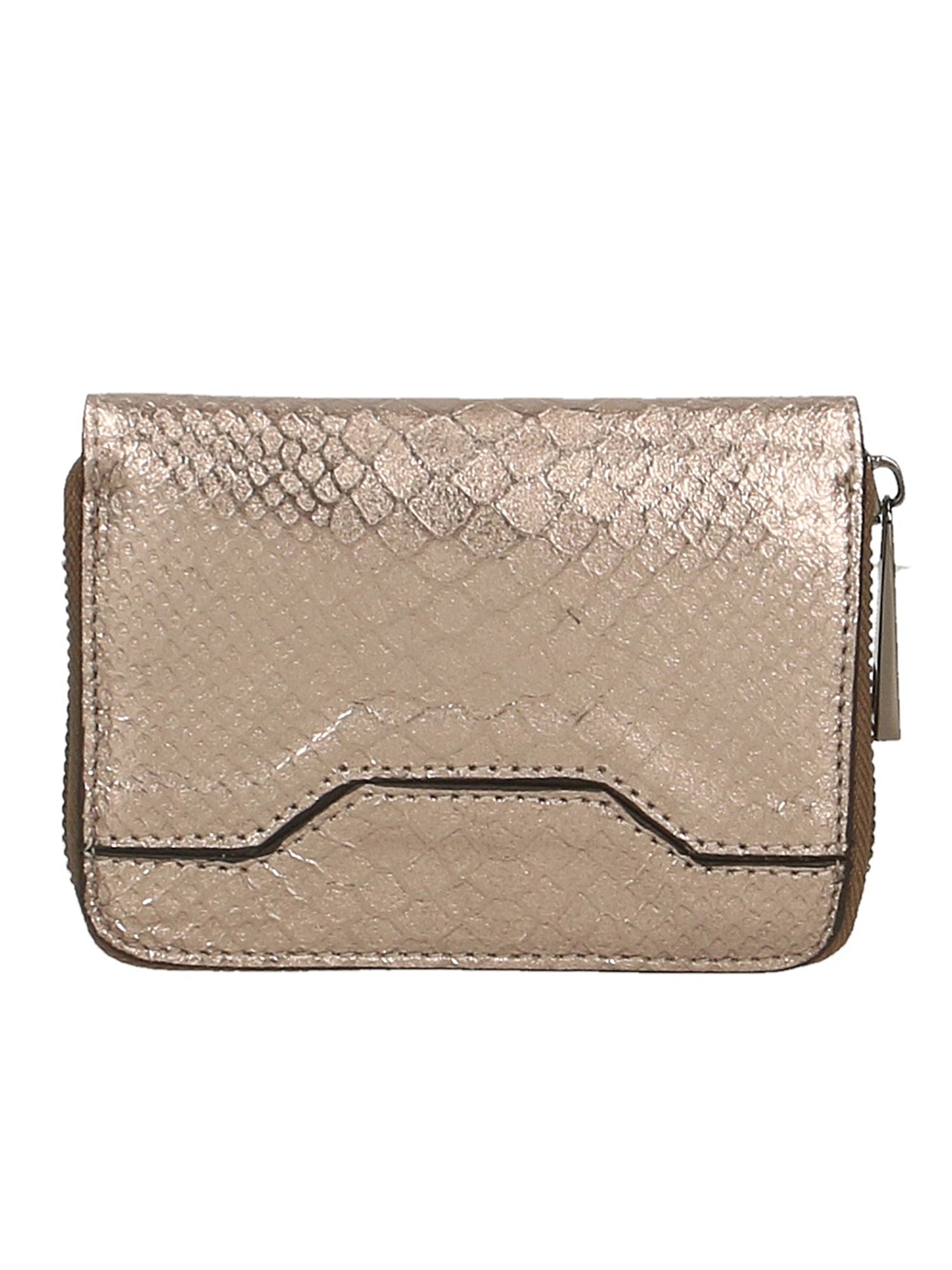 Nohemi Portafoglio donna vera pelle Zip 524072-BRONZO Chiara Ferretti