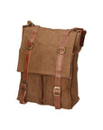 Milena Borsa a tracolla unisex Canvas e vera pelle ZG3009-FANGO TAUPE Chiara Ferretti